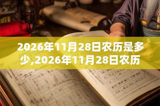 2026年11月28日农历是多少,2026年11月28日农历表