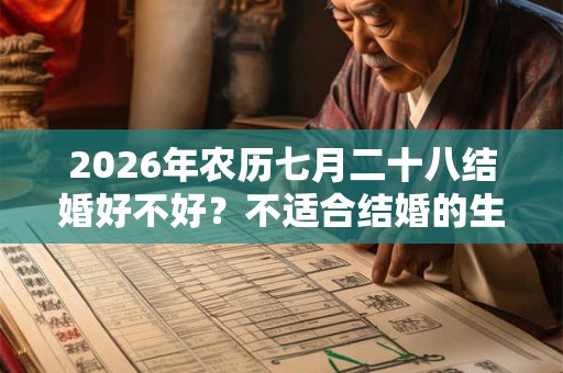 2026年农历七月二十八结婚好不好？不适合结婚的生肖？