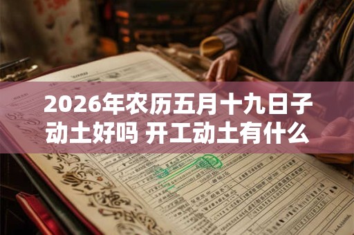 2026年农历五月十九日子动土好吗 开工动土有什么仪式