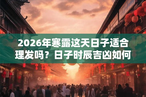 2026年寒露这天日子适合理发吗？日子时辰吉凶如何？