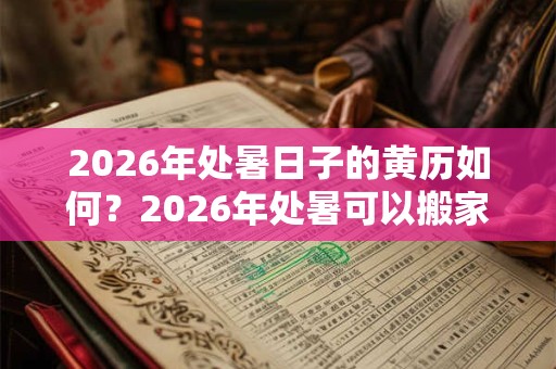 2026年处暑日子的黄历如何?2026年处暑可以搬家吗? 2026年处暑日子的黄历如何?2026年处暑可以搬家吗?