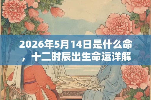 2026年5月14日是什么命，十二时辰出生命运详解