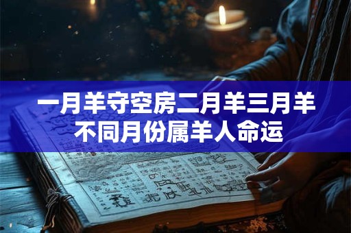 一月羊守空房二月羊三月羊 不同月份属羊人命运