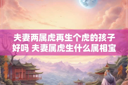 夫妻两属虎再生个虎的孩子好吗 夫妻属虎生什么属相宝宝好