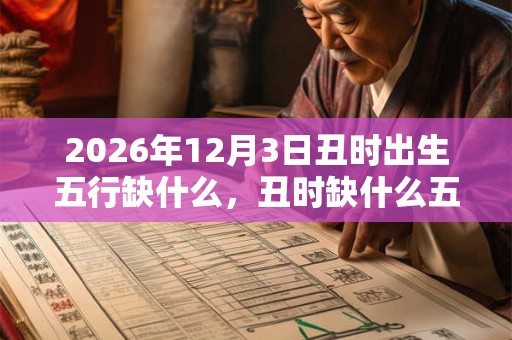 2026年12月3日丑时出生五行缺什么，丑时缺什么五行