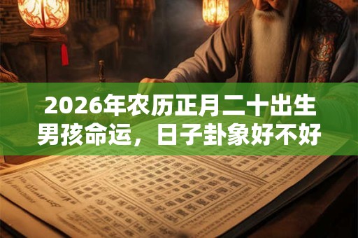 2026年农历正月二十出生男孩命运,日子卦象好不好? 2026年农历正月二十出生男孩命运,日子卦象好不好?