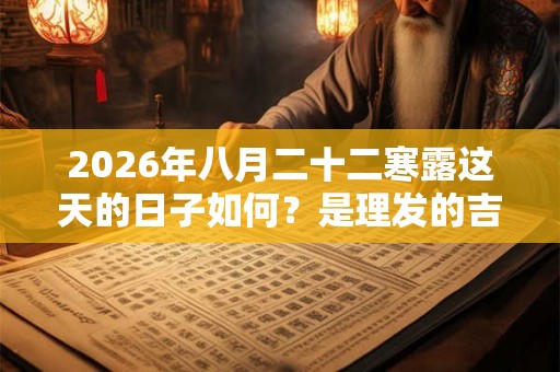 2026年八月二十二寒露这天的日子如何？是理发的吉日吗？