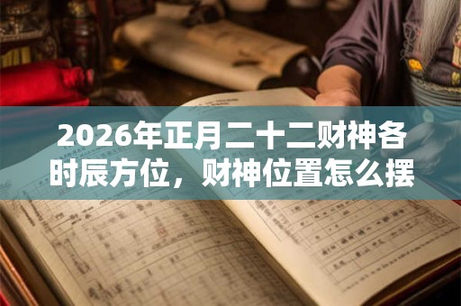 2026年正月二十二财神各时辰方位，财神位置怎么摆放？