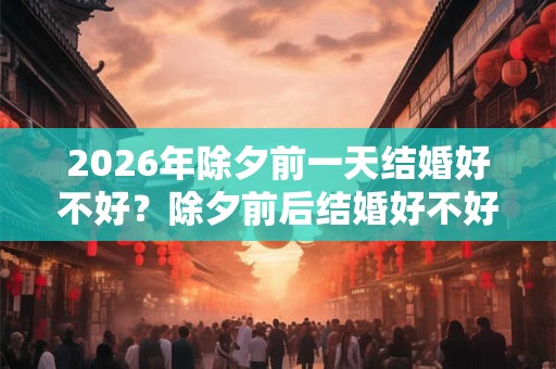 2026年除夕前一天结婚好不好?除夕前后结婚好不好? 2026年除夕前一天结婚好不好?除夕前后结婚好不好?
