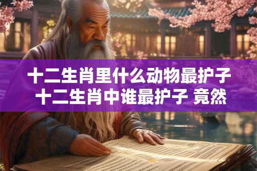 十二生肖里什么动物最护子 十二生肖中谁最护子 竟然是它！