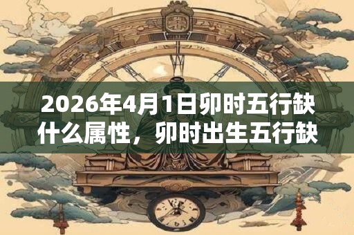 2026年4月1日卯时五行缺什么属性，卯时出生五行缺什么