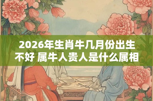 2026年生肖牛几月份出生不好 属牛人贵人是什么属相