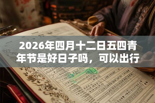 2026年四月十二日五四青年节是好日子吗，可以出行吗？