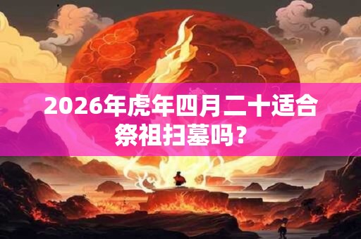 2026年虎年四月二十适合祭祖扫墓吗？