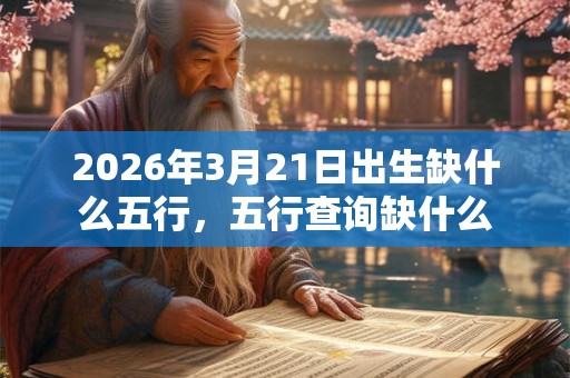2026年3月21日出生缺什么五行，五行查询缺什么