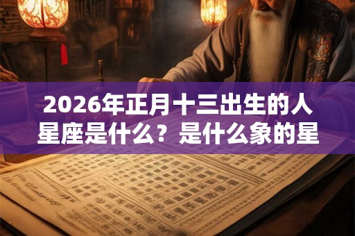 2026年正月十三出生的人星座是什么?是什么象的星座? 2026年正月十三出生的人星座是什么?是什么象的星座?