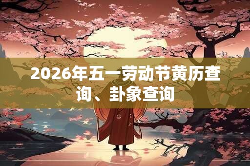 2026年五一劳动节黄历查询、卦象查询