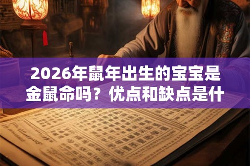 2026年鼠年出生的宝宝是金鼠命吗？优点和缺点是什么？