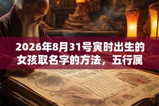 2026年8月31号寅时出生的女孩取名字的方法,五行属什么 2026年8月31号寅时出生的女孩取名字的方法,五行属什么