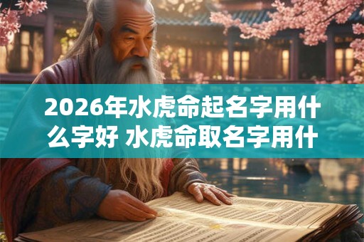 2026年水虎命起名字用什么字好 水虎命取名字用什么字补