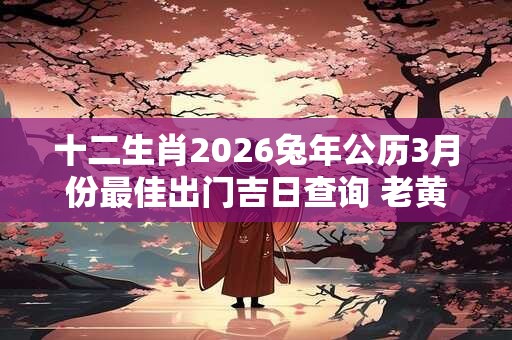十二生肖2026兔年公历3月份最佳出门吉日查询 老黄历查询 十二生肖2026兔年公历3月份最佳出门吉日查询 老黄历查询