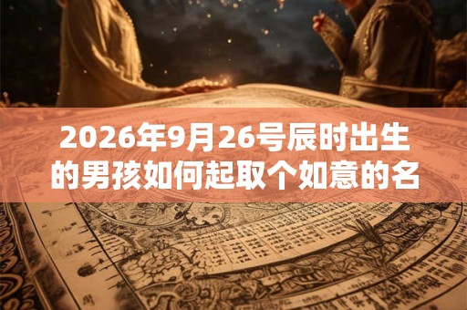 2026年9月26号辰时出生的男孩如何起取个如意的名字和五行属性
