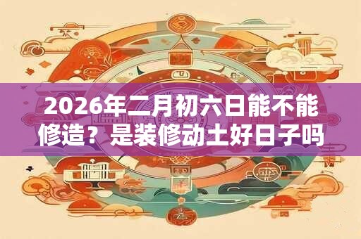 2026年二月初六日能不能修造？是装修动土好日子吗？