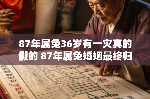 87年属兔36岁有一灾真的假的 87年属兔婚姻最终归宿