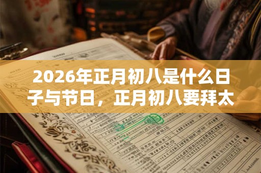 2026年正月初八是什么日子与节日,正月初八要拜太岁吗? 2026年正月初八是什么日子与节日,正月初八要拜太岁吗?