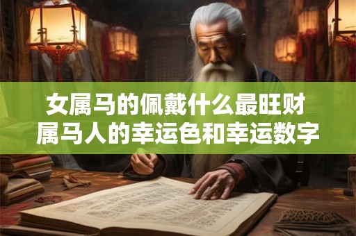 女属马的佩戴什么最旺财 属马人的幸运色和幸运数字
