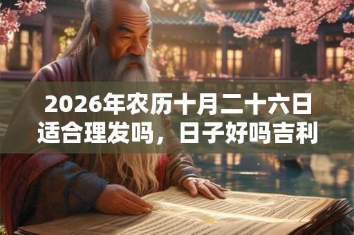 2026年农历十月二十六日适合理发吗，日子好吗吉利吗？
