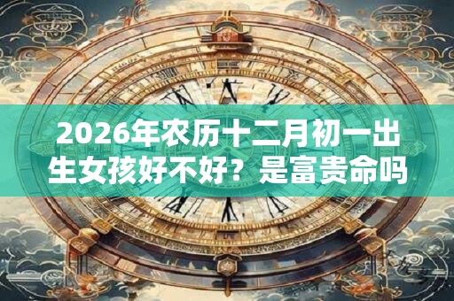 2026年农历十二月初一出生女孩好不好？是富贵命吗？