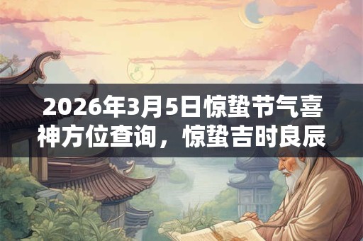 2026年3月5日惊蛰节气喜神方位查询，惊蛰吉时良辰