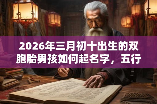 2026年三月初十出生的双胞胎男孩如何起名字,五行属什么 2026年三月初十出生的双胞胎男孩如何起名字,五行属什么