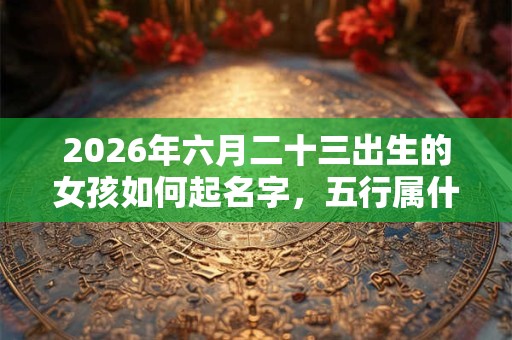 2026年六月二十三出生的女孩如何起名字,五行属什么 2026年六月二十三出生的女孩如何起名字,五行属什么