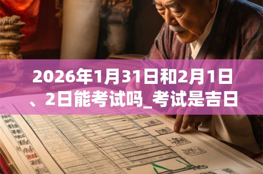 2026年1月31日和2月1日、2日能考试吗_考试是吉日吗