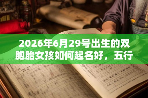 2026年6月29号出生的双胞胎女孩如何起名好,五行属什么? 2026年6月29号出生的双胞胎女孩如何起名好,五行属什么?