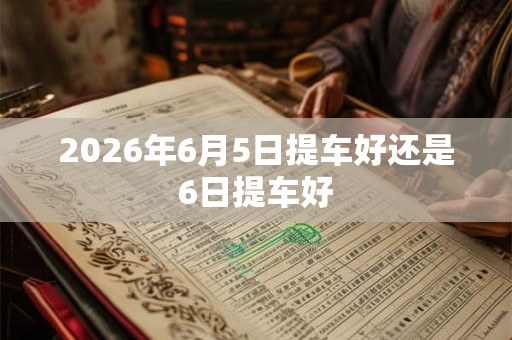 2026年6月5日提车好还是6日提车好 2026年6月5日提车好还是6日提车好