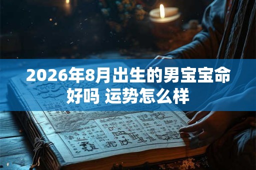2026年8月出生的男宝宝命好吗 运势怎么样