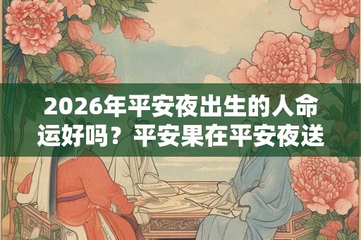 2026年平安夜出生的人命运好吗？平安果在平安夜送还是圣诞节送？