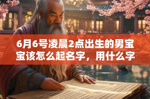 6月6号凌晨2点出生的男宝宝该怎么起名字,用什么字好 6月6号凌晨2点出生的男宝宝该怎么起名字,用什么字好