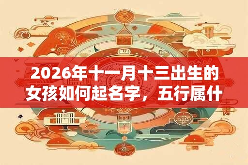 2026年十一月十三出生的女孩如何起名字，五行属什么