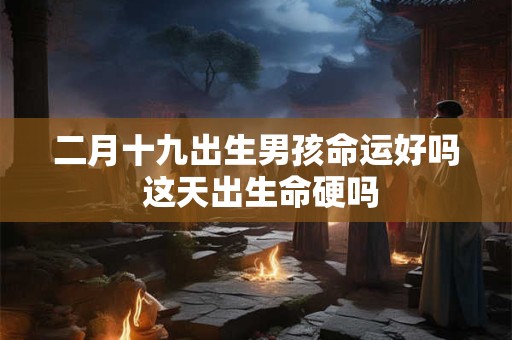 二月十九出生男孩命运好吗 这天出生命硬吗