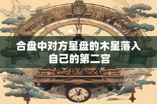 合盘中对方星盘的木星落入自己的第二宫