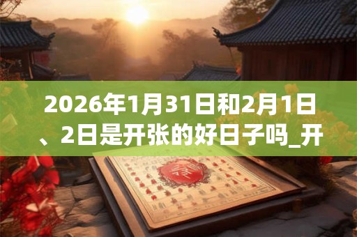 2026年1月31日和2月1日、2日是开张的好日子吗_开张可以吗
