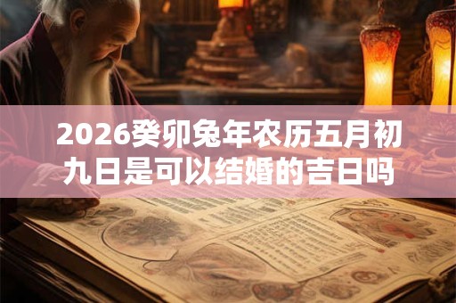 2026癸卯兔年农历五月初九日是可以结婚的吉日吗
