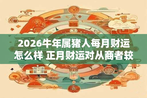 2026牛年属猪人每月财运怎么样 正月财运对从商者较为有利