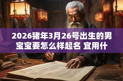 2026猪年3月26号出生的男宝宝要怎么样起名 宜用什么字呢 2026猪年3月26号出生的男宝宝要怎么样起名 宜用什么字呢