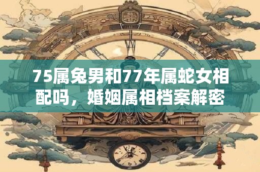 75属兔男和77年属蛇女相配吗，婚姻属相档案解密