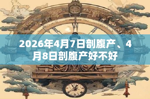 2026年4月7日剖腹产、4月8日剖腹产好不好